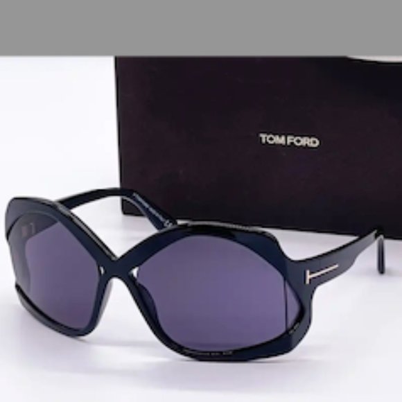 NWT!  TOM FORD UNISEX CHEYENNE 68MM SUNGLASSES Black - Picture 2 of 9